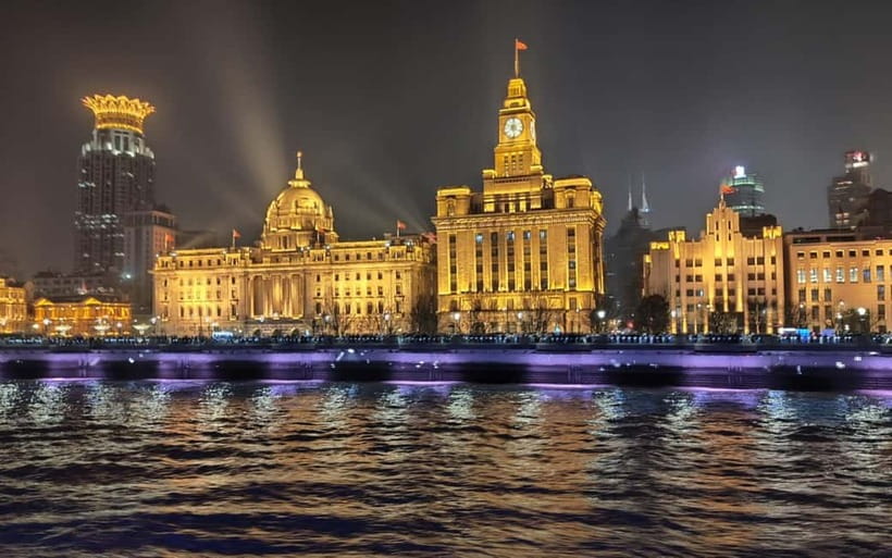 Huangpu Night Cruise: Cozy Vibe & Modern Shanghai Glow - What You See on the Water: the landmark loop from pier to bridges to iconic towers