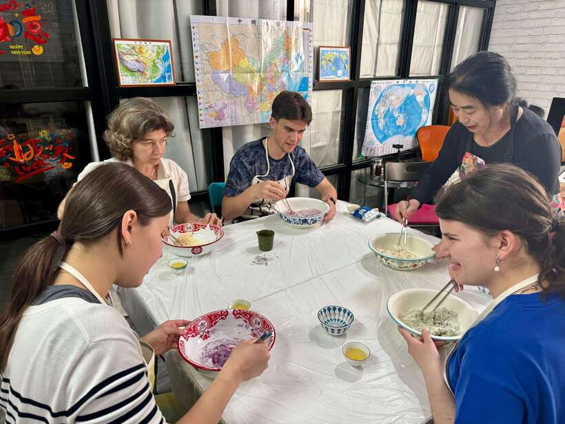 Shanghai-Cooking Dumpling & Meal in Local Family-w/Vegan - The food tasting after: more than dumplings, and how vegan prep works