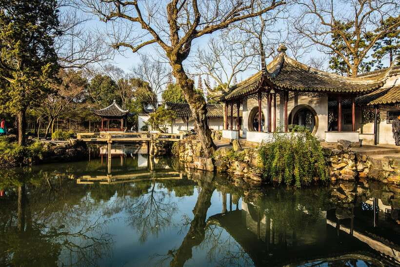 Suzhou:Humble Administrator's Garden Ticket for Adult - Entering the central views: lotus ponds and framed pavilion scenes